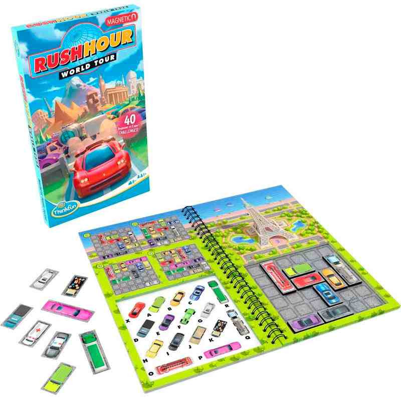 RUSH HOUR (Reto atasco)WORLDTOUR Joc de logica 40 reptes (+ 8 Años) Thinkfun Ravensburger
